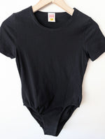 Lade das Bild in den Galerie-Viewer, Body Shirt 80s Einteiler Schwarz (S)
