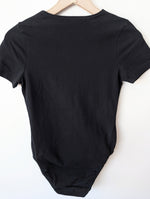 Lade das Bild in den Galerie-Viewer, Body Shirt 80s Einteiler Schwarz (S)
