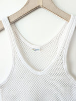 Lade das Bild in den Galerie-Viewer, *Schiesser* Tanktop Mesh Netzstoff Weiß (M-L)

