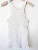 Lade das Bild in den Galerie-Viewer, *Schiesser* Tanktop Mesh Netzstoff Weiß (M-L)
