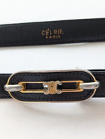 Lade das Bild in den Galerie-Viewer, *Céline* Taillen Gürtel 80s Leder (65-75)
