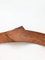 Lade das Bild in den Galerie-Viewer, Leder Taillen Gürtel 80s Statement Cognac (80-100)

