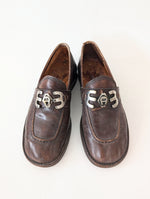Lade das Bild in den Galerie-Viewer, *Aigner* RARE Grunge Loafer Leder (42-43)
