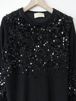 Lade das Bild in den Galerie-Viewer, *Gai Mattiolo* RARE Pullover Federn &amp; Pailletten (L)
