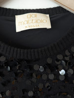 Lade das Bild in den Galerie-Viewer, *Gai Mattiolo* RARE Pullover Federn &amp; Pailletten (L)
