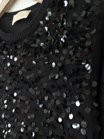 Lade das Bild in den Galerie-Viewer, *Gai Mattiolo* RARE Pullover Federn &amp; Pailletten (L)
