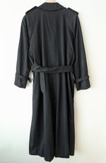 Lade das Bild in den Galerie-Viewer, *Burberry* Trenchcoat Zweireiher Schwarz INKL. Innenfutter Weste (L)
