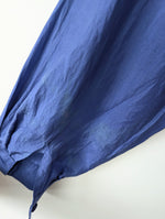 Lade das Bild in den Galerie-Viewer, *Seide* Bluse Premium Basic Royalblau (M)
