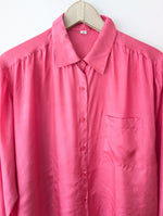 Lade das Bild in den Galerie-Viewer, *Seide* Bluse Premium Basic Pink (M-L)

