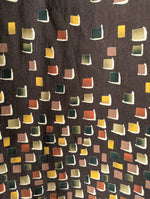 Lade das Bild in den Galerie-Viewer, *Kupferseide* Bluse 70s Print Braun Heavin (L-XL)
