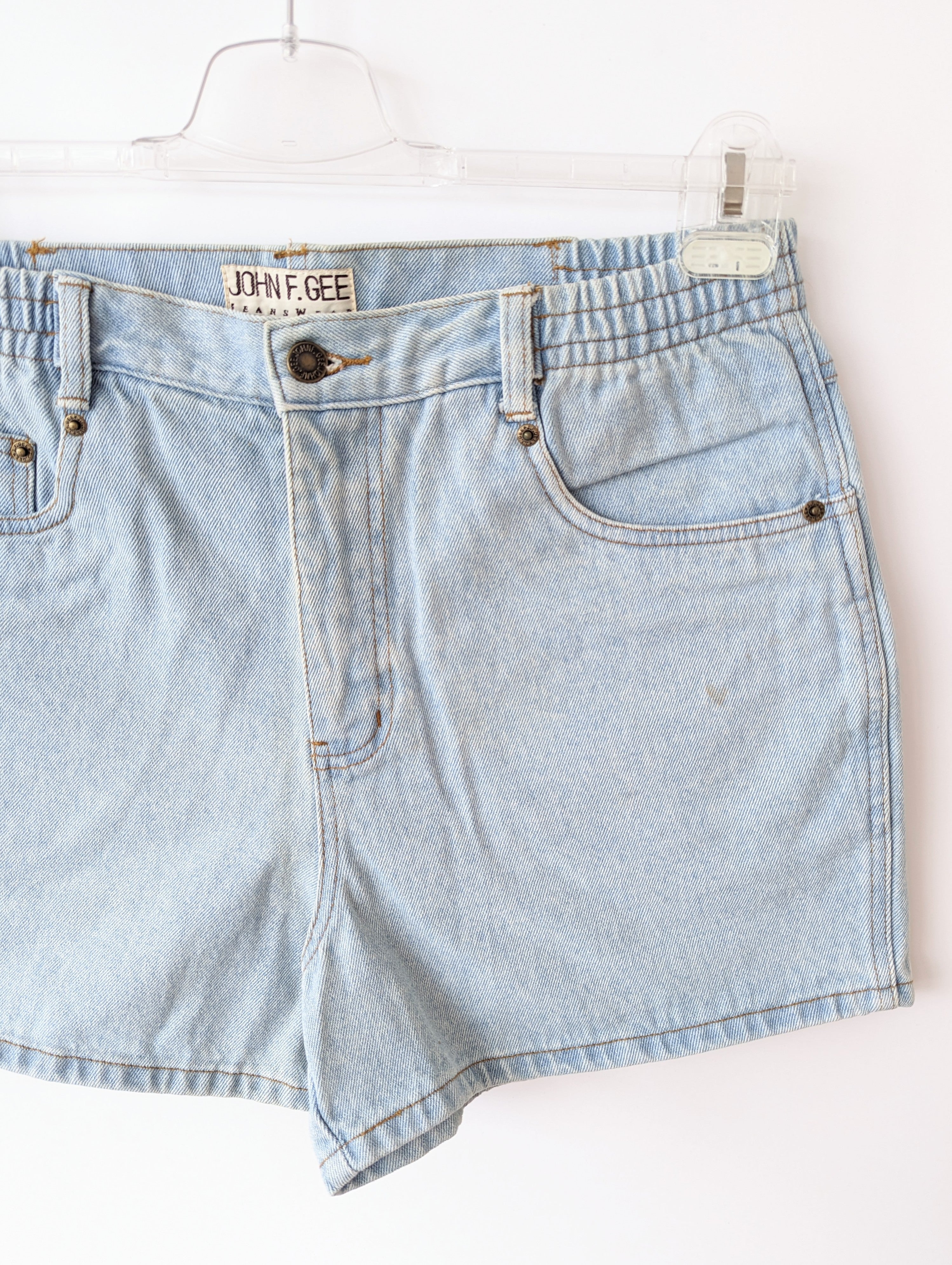 *Deadstock* Jeans Shorts Hellblau 80s Heavin (M-L)