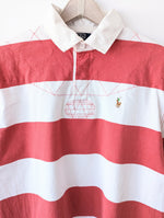 Lade das Bild in den Galerie-Viewer, *Ralph Lauren* Rugby Shirt Rot Streifen Heavin (L)
