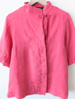 Lade das Bild in den Galerie-Viewer, *Leinen* Bluse Premium Basic Pink Heavin (L-XL)
