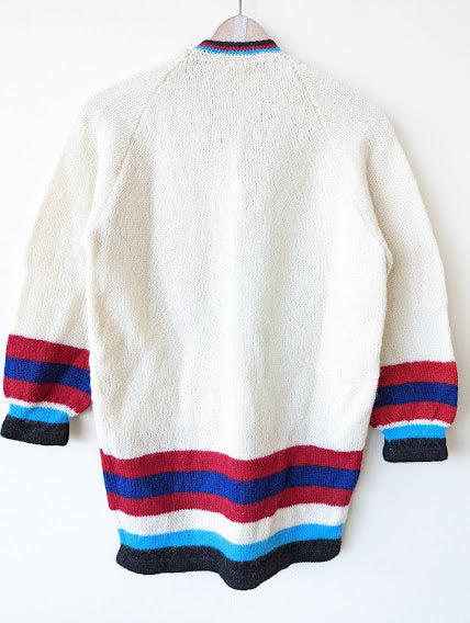 *Handmade* Pullover Handmade 80s Stripes Heavin (M)