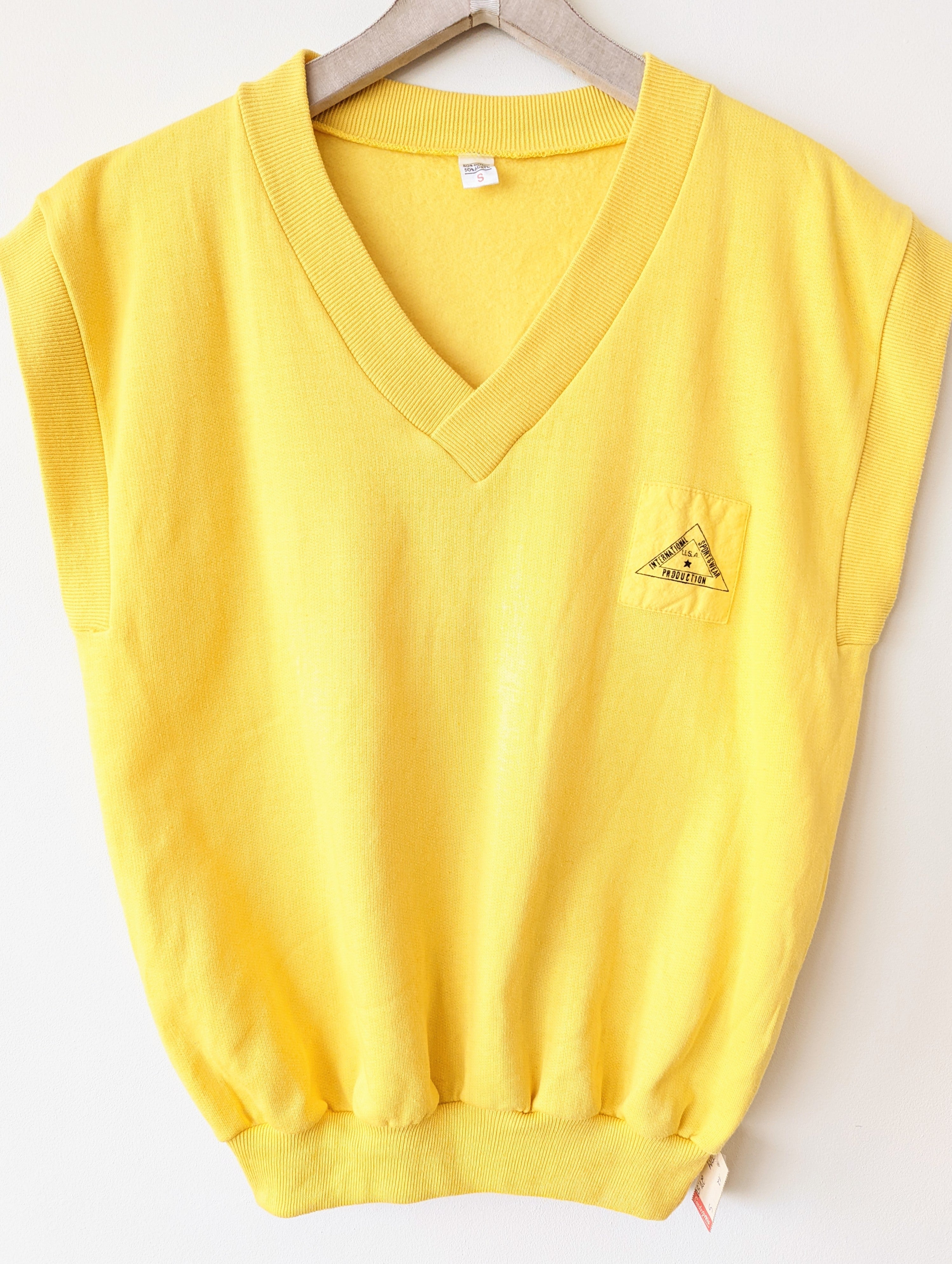 *Deadstock* Pullunder Gelb USA Heavin (S-L)