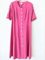Lade das Bild in den Galerie-Viewer, Kleid Midi Pink 80s Perlmutt Heavin (M-L)
