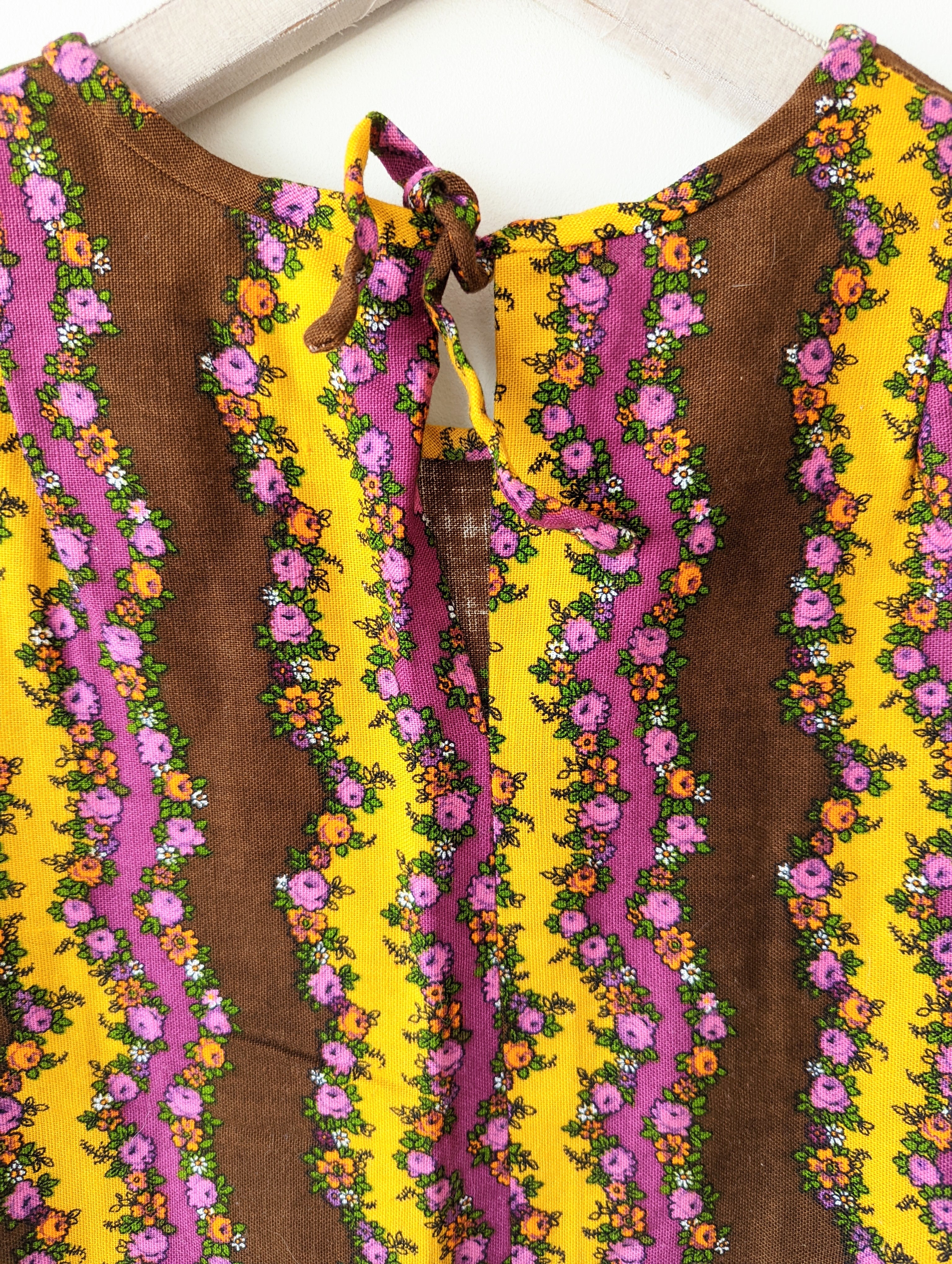 *Handmade* Kleid 70s Iconic Pattern Heavin (S)