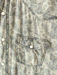 *Replay* Hemd Paisley Bohemian Print Heavin (M)