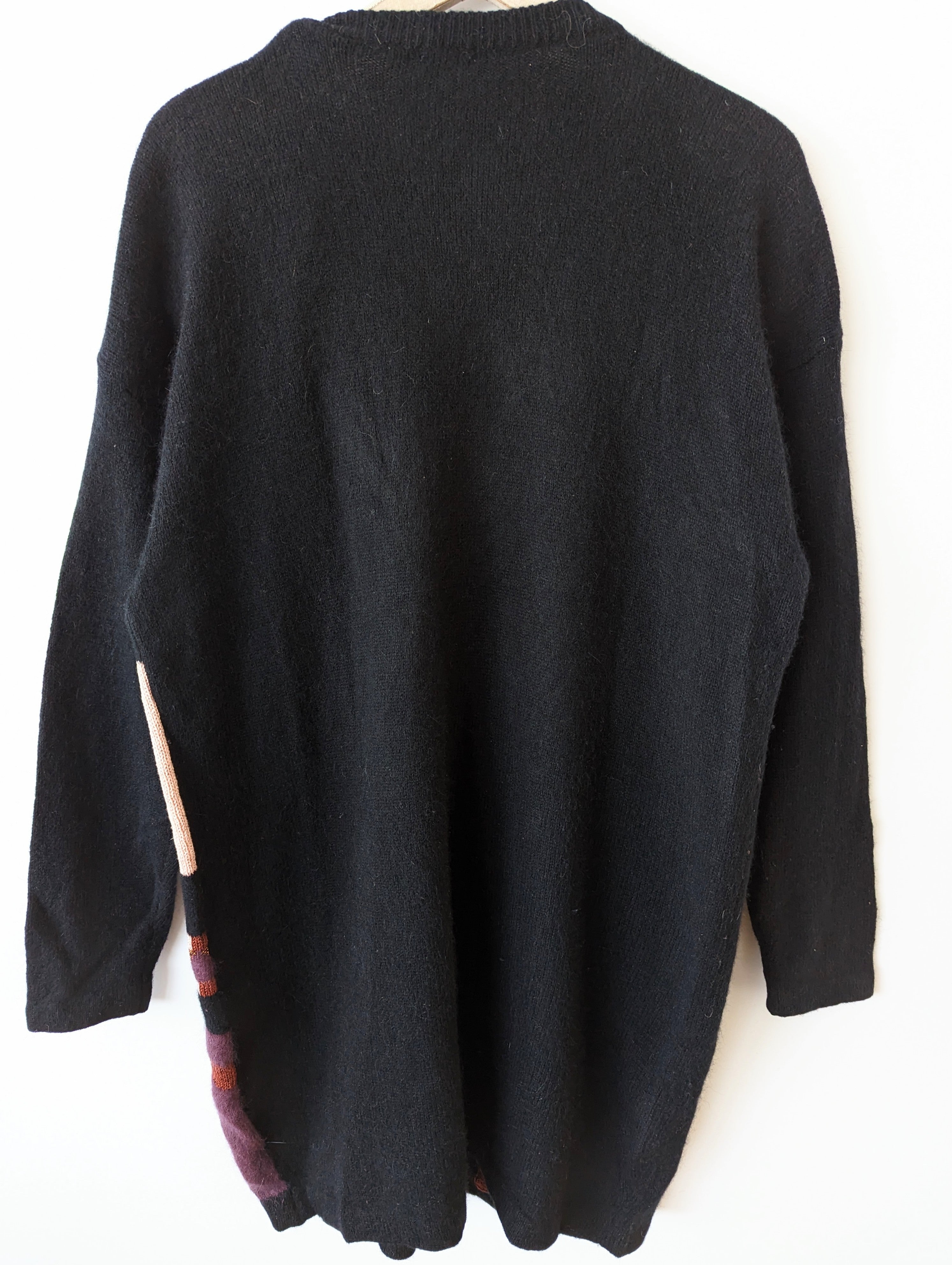 *Angora & Wolle* Strickkleid Pullover 80s Heavin (L)