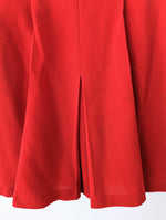 Lade das Bild in den Galerie-Viewer, Faltenrock 70s Wolle Rot Heavin (S-M)
