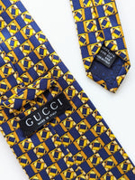 Lade das Bild in den Galerie-Viewer, *Gucci* Krawatte Seide 80s Italy
