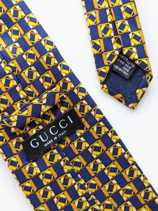 *Gucci* Krawatte Seide 80s Italy