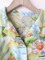 Lade das Bild in den Galerie-Viewer, *Handmade* Bluse Bomber Blumen Pastell Print Heavin (L-XL)
